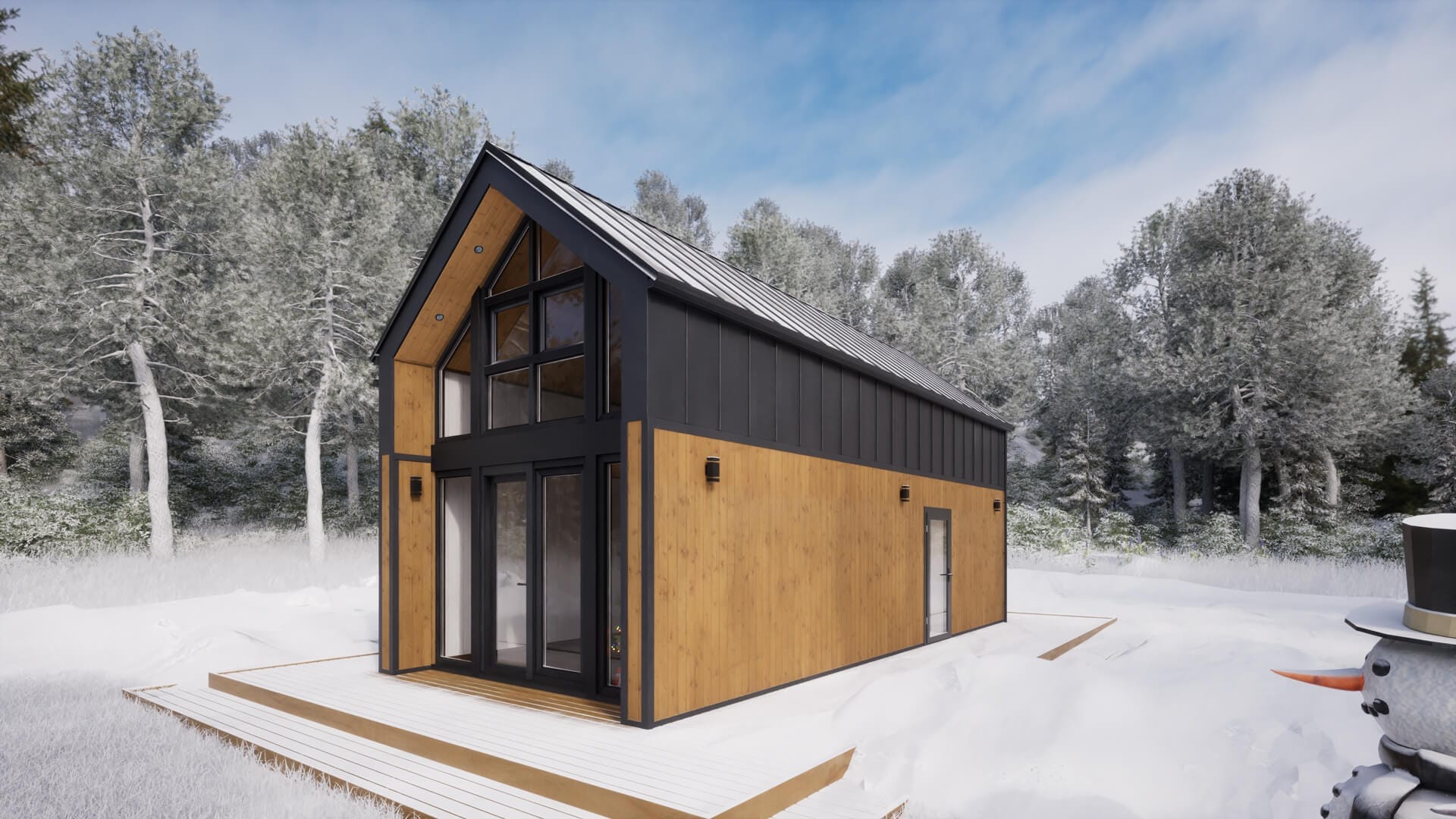 Dom mobilny w zimie - Kieryk domy mobilne i modułowe