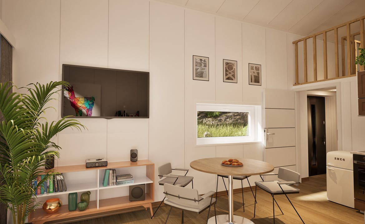 Grafika: dom letniskowy caloroczny 70m2 neptun 04