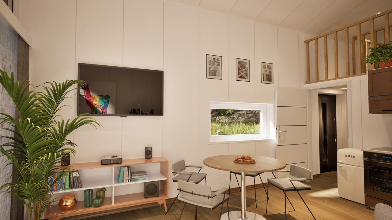 Grafika: dom letniskowy caloroczny 70m2 neptun 04