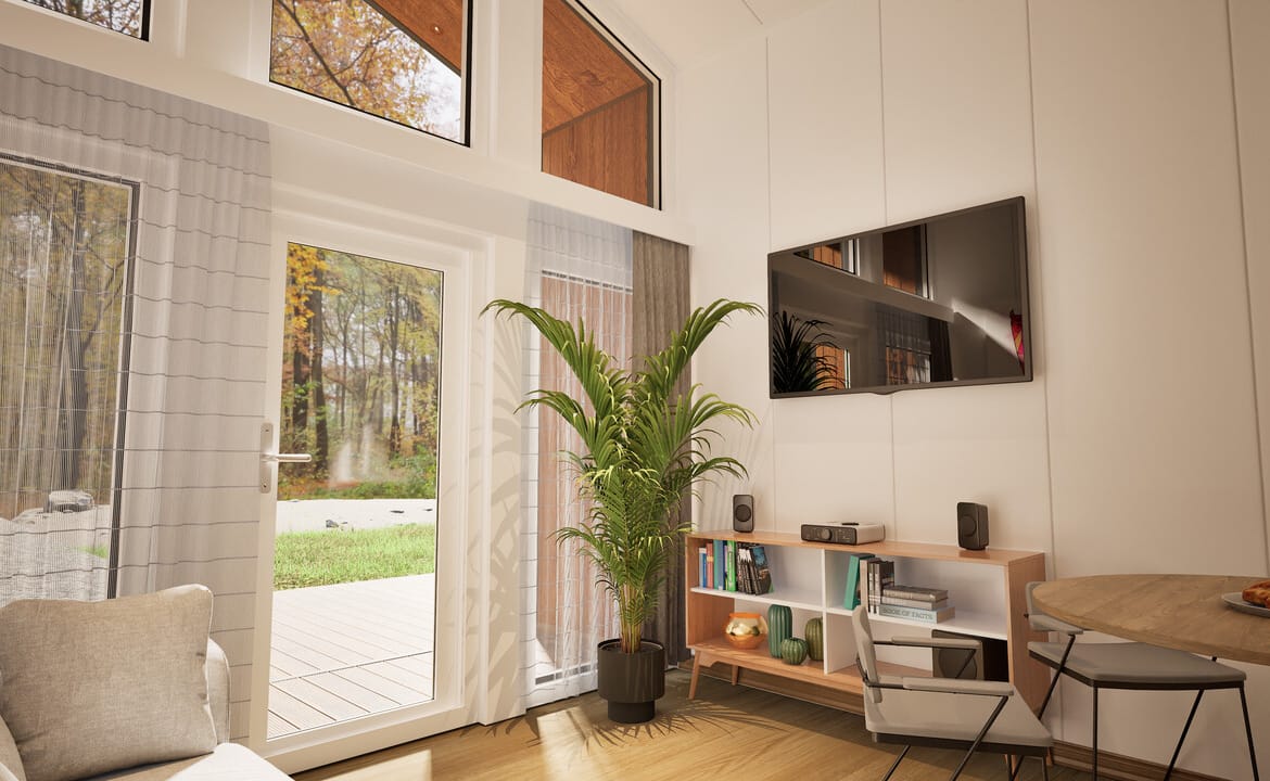 Grafika: dom letniskowy caloroczny 70m2 neptun 05