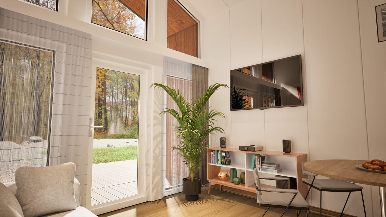 Grafika: dom letniskowy caloroczny 70m2 neptun 05