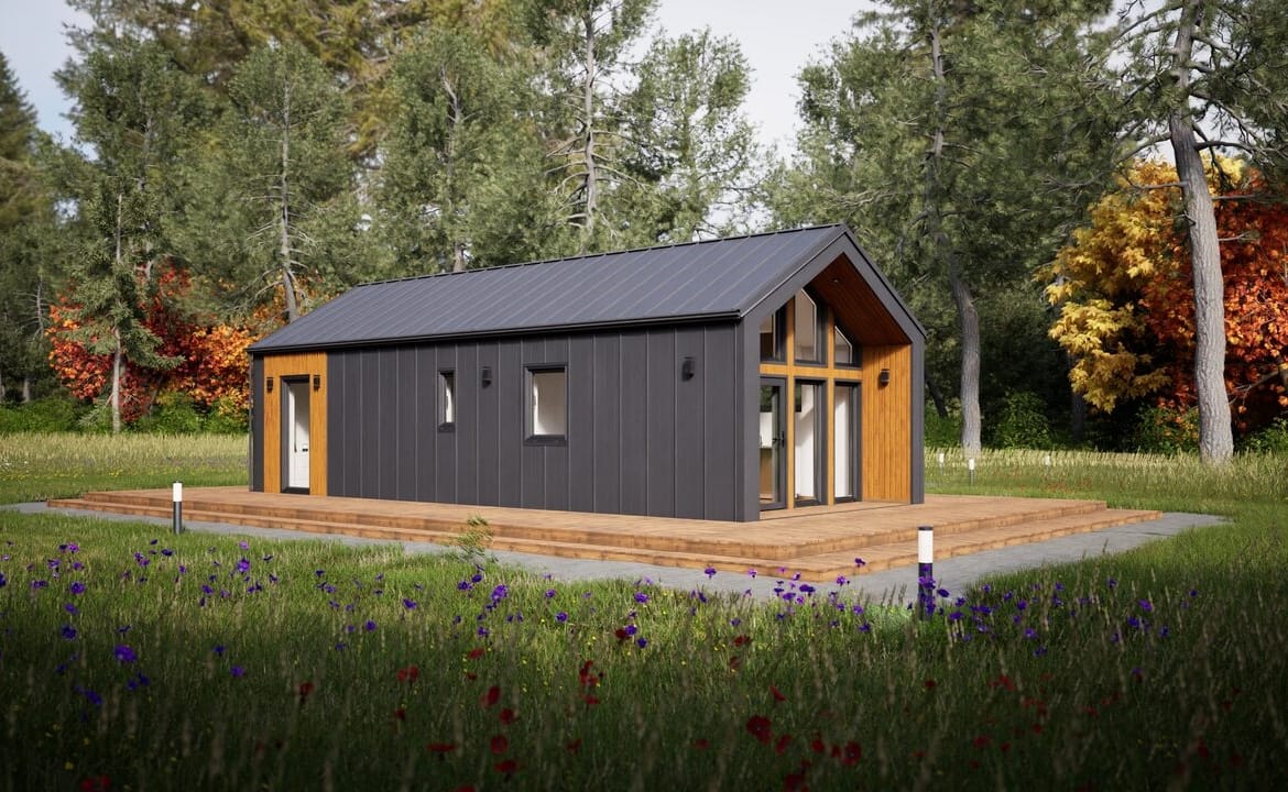 Grafika: dom letniskowy caloroczny 70m2 neptun 13