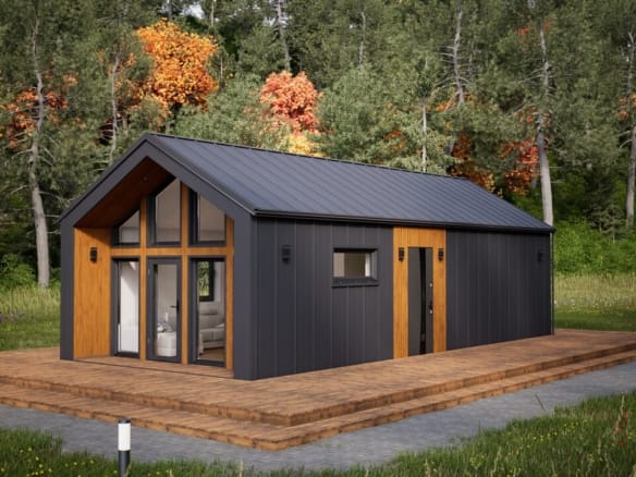 Grafika: dom letniskowy caloroczny 70m2 neptun 31