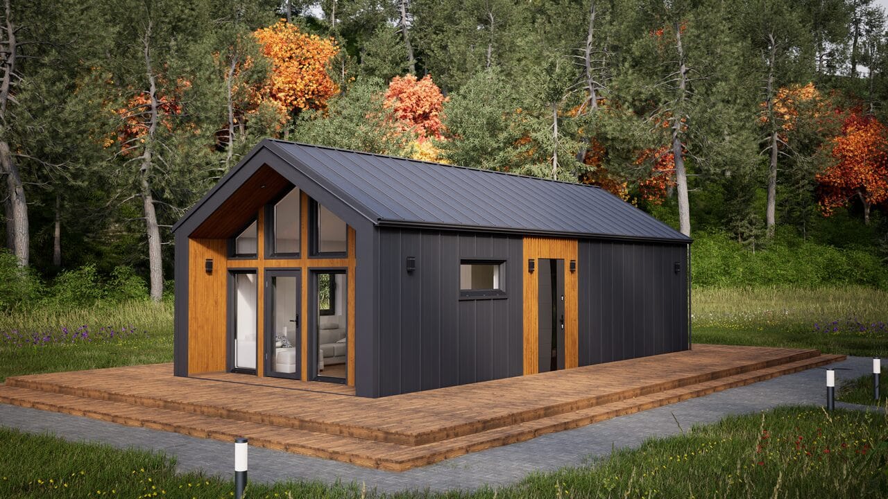 Grafika: dom letniskowy caloroczny 70m2 neptun 31