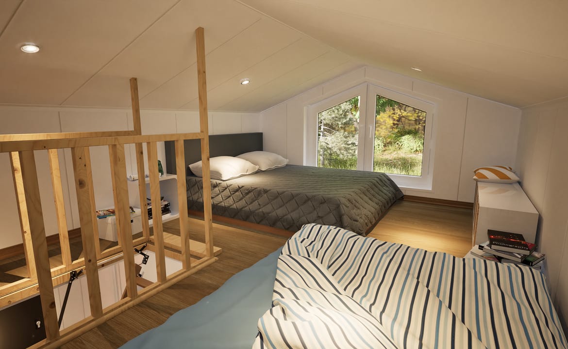 Grafika: dom letniskowy caloroczny 70m2 neptun 40