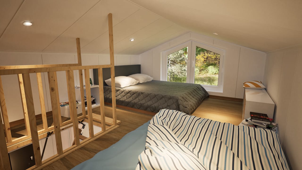 Grafika: dom letniskowy caloroczny 70m2 neptun 40