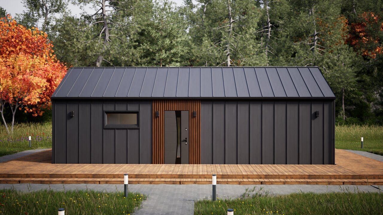 Grafika: dom letniskowy caloroczny 70m2 neptun 41