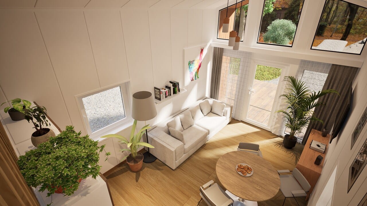 Grafika: dom letniskowy caloroczny 70m2 neptun 44