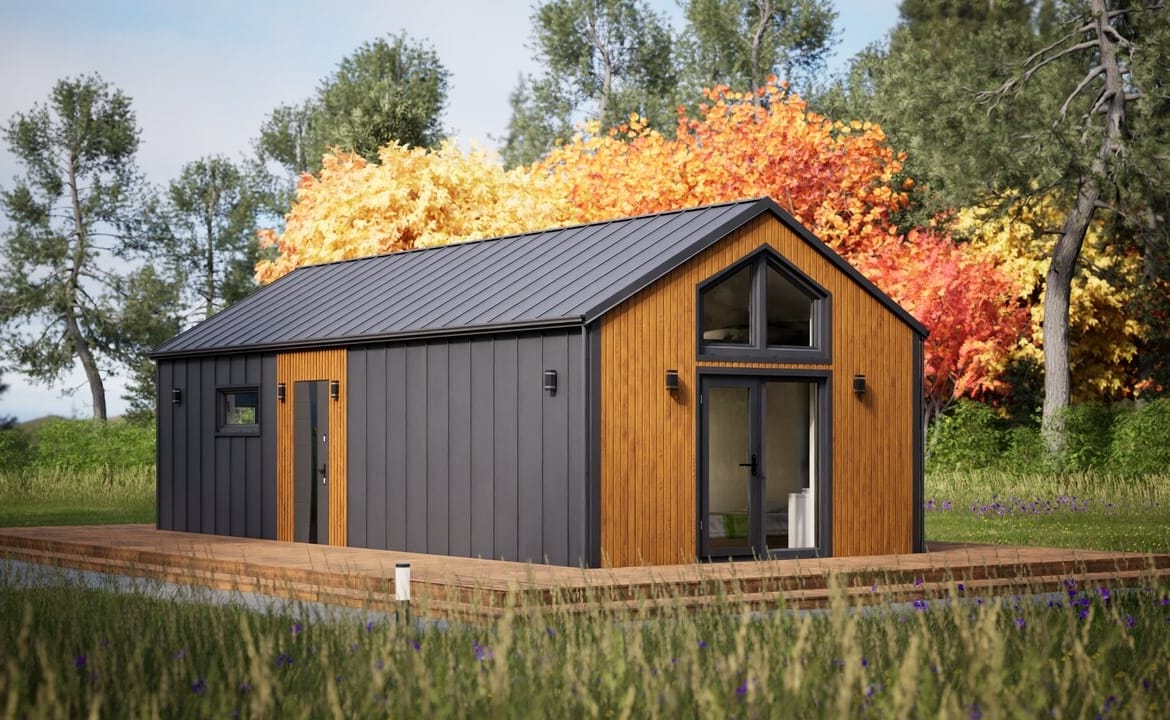 Grafika: dom letniskowy caloroczny 70m2 neptun 50