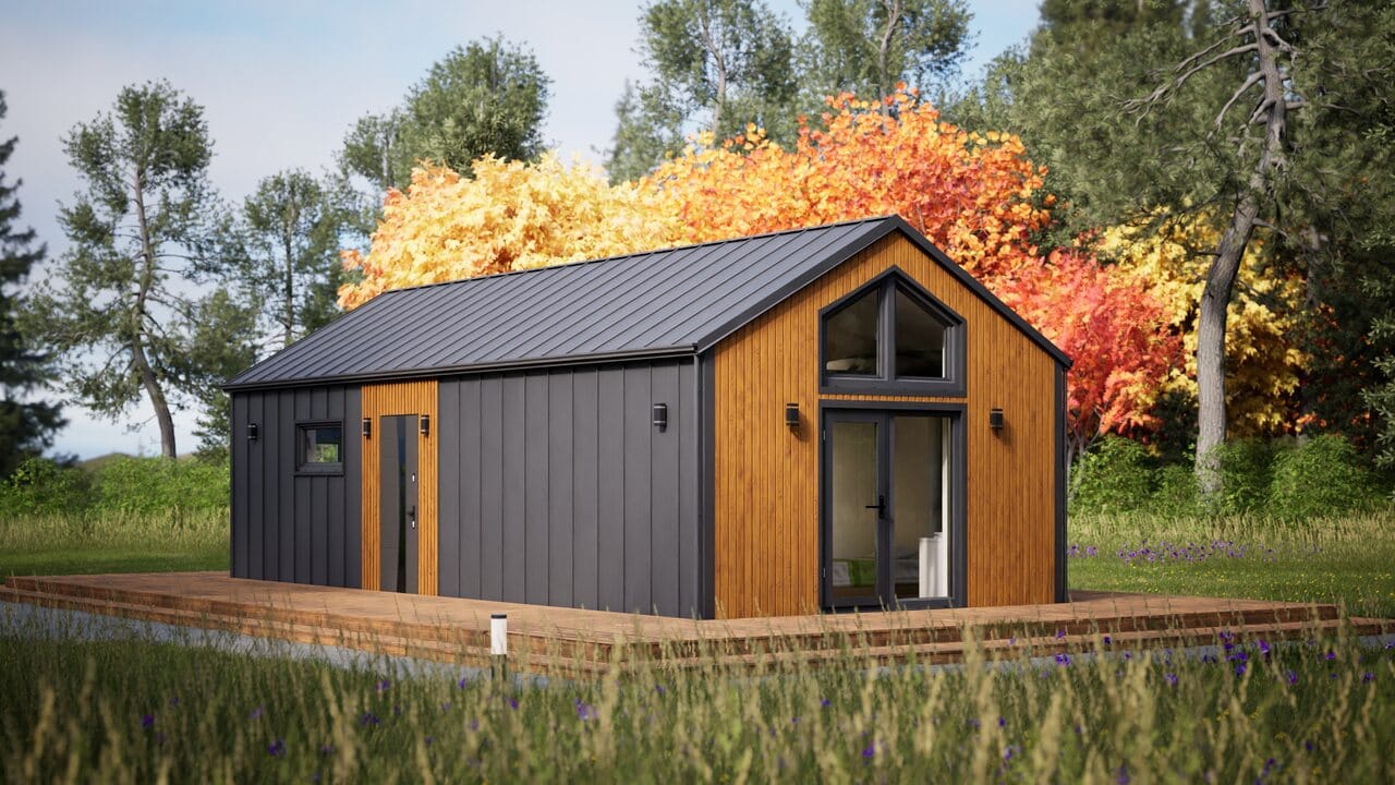 Grafika: dom letniskowy caloroczny 70m2 neptun 50