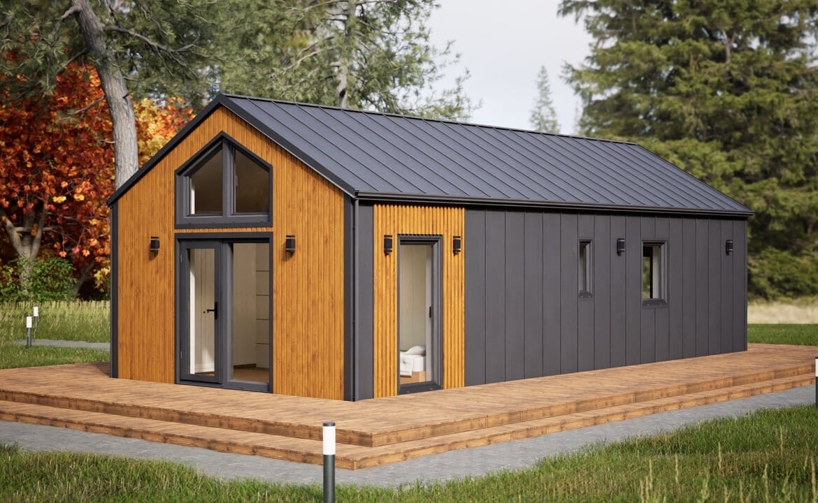 Grafika: dom letniskowy caloroczny 70m2 neptun 53