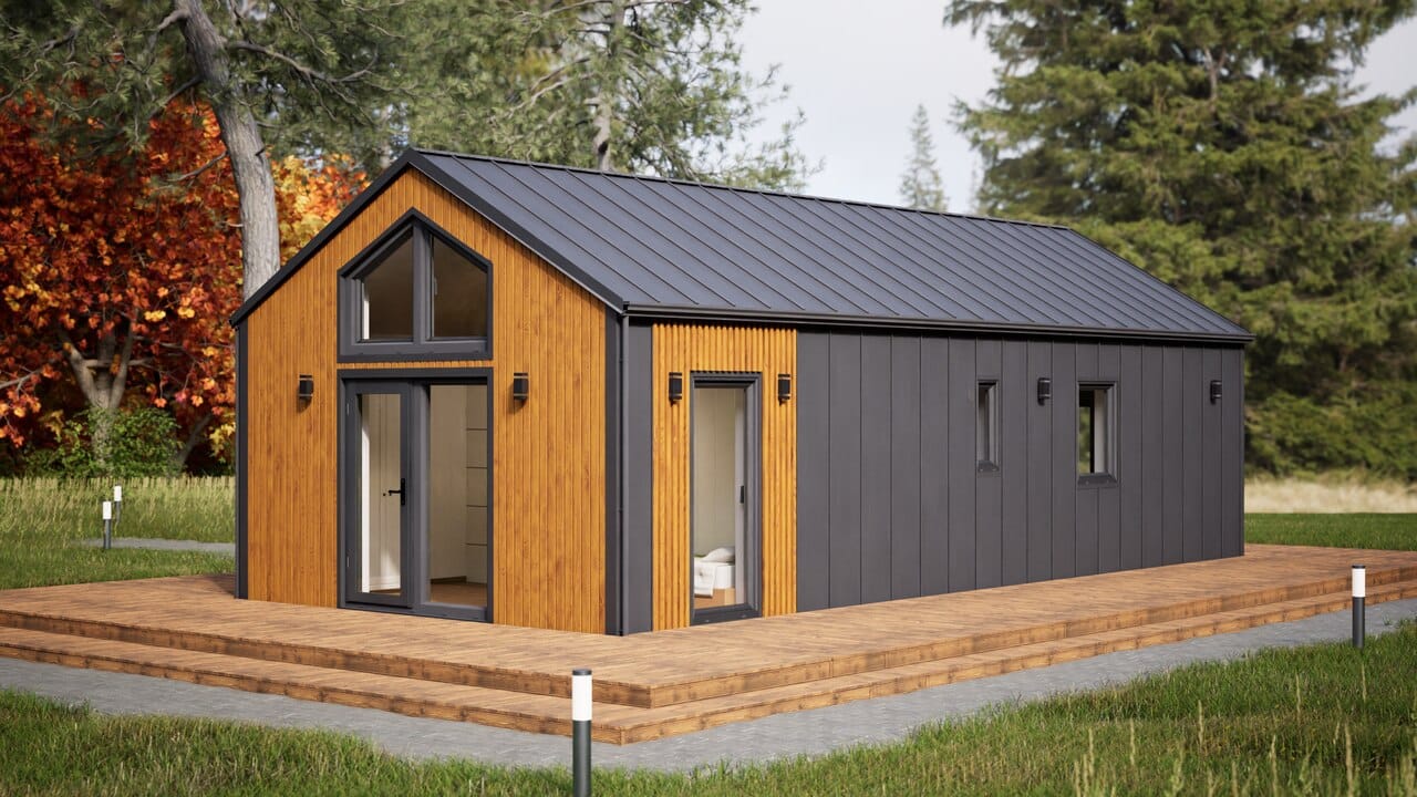 Grafika: dom letniskowy caloroczny 70m2 neptun 53