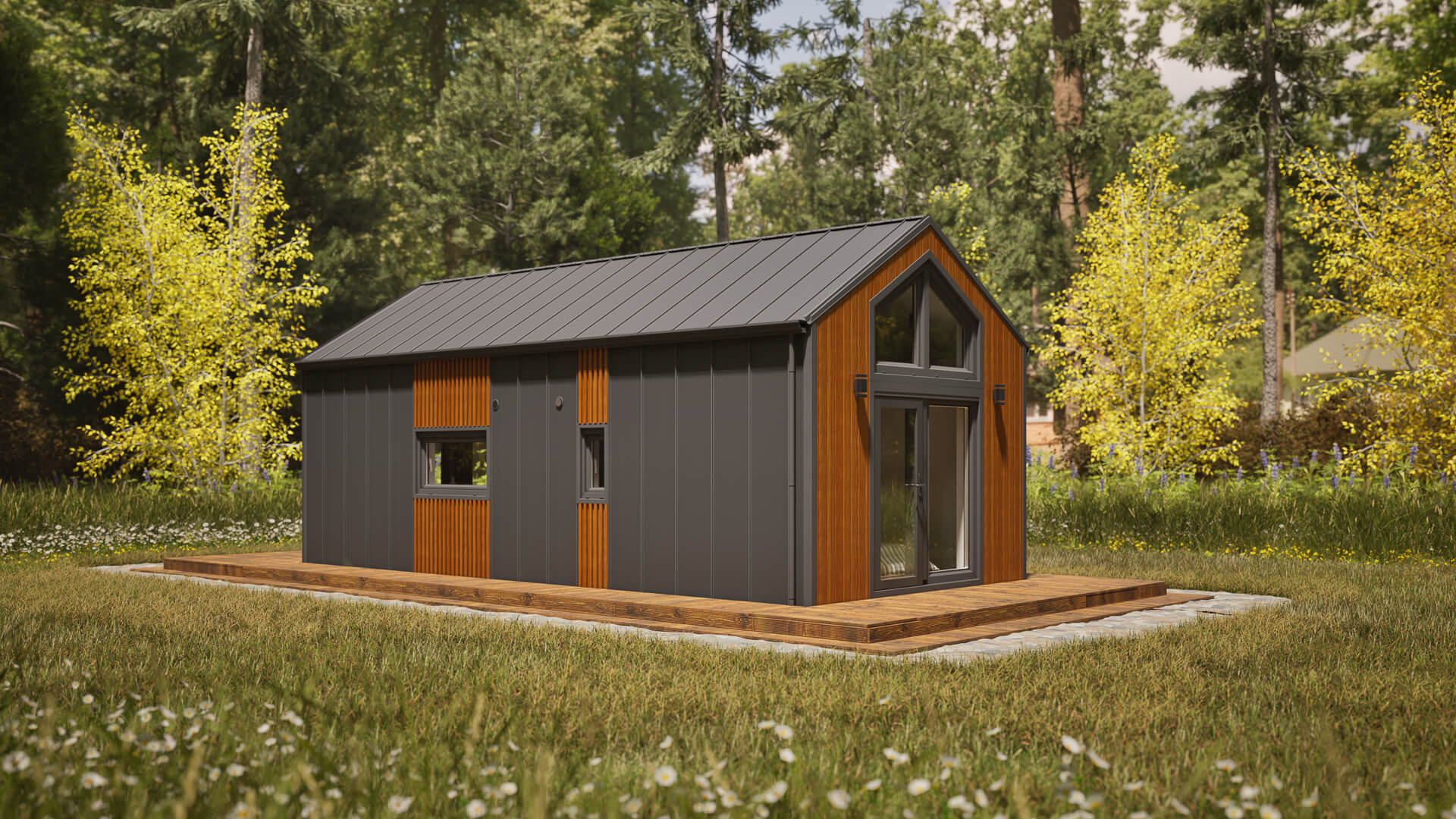 Grafika: dom mobilny saturn 58 18