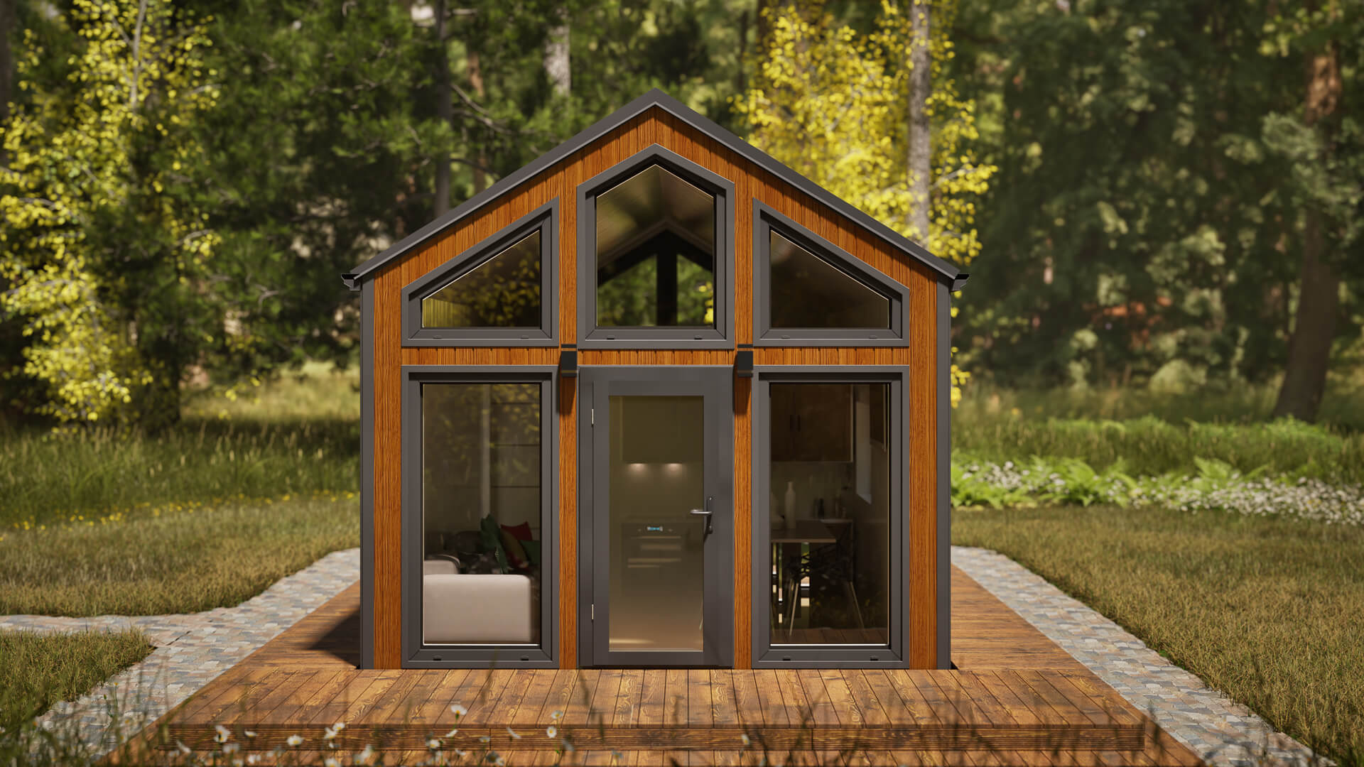 Grafika: dom mobilny saturn 58 21