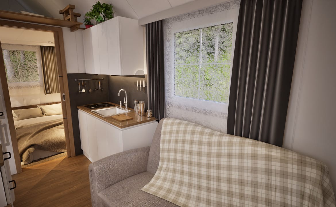 Grafika: dom mobilny tiny house 18 10
