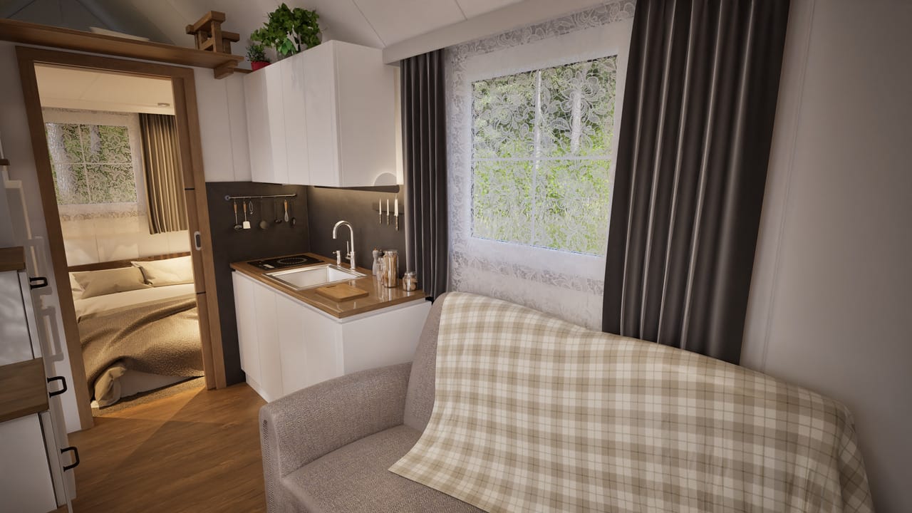 Grafika: dom mobilny tiny house 18 10