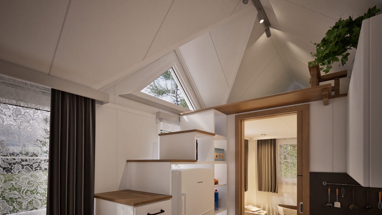 Grafika: dom mobilny tiny house 18 13
