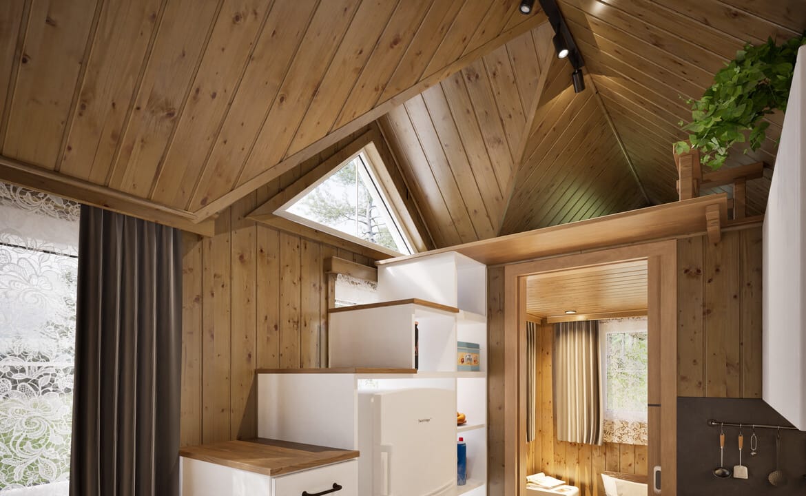 Grafika: dom mobilny tiny house 18 14