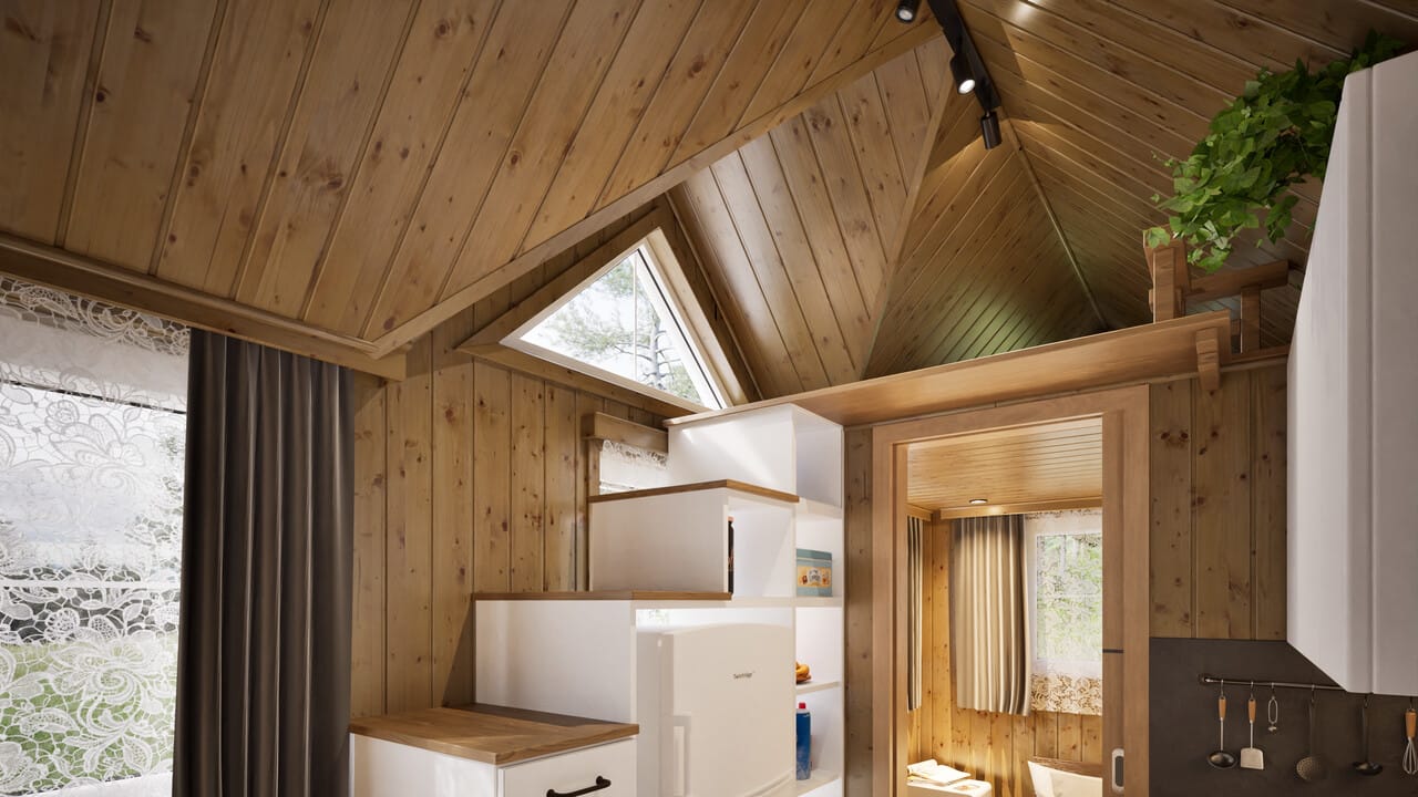 Grafika: dom mobilny tiny house 18 14