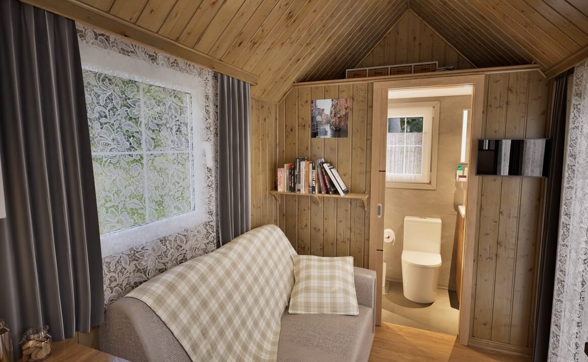 Grafika: dom mobilny tiny house 18 17