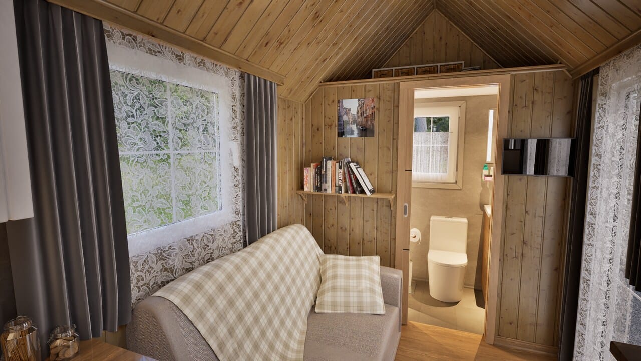 Grafika: dom mobilny tiny house 18 17