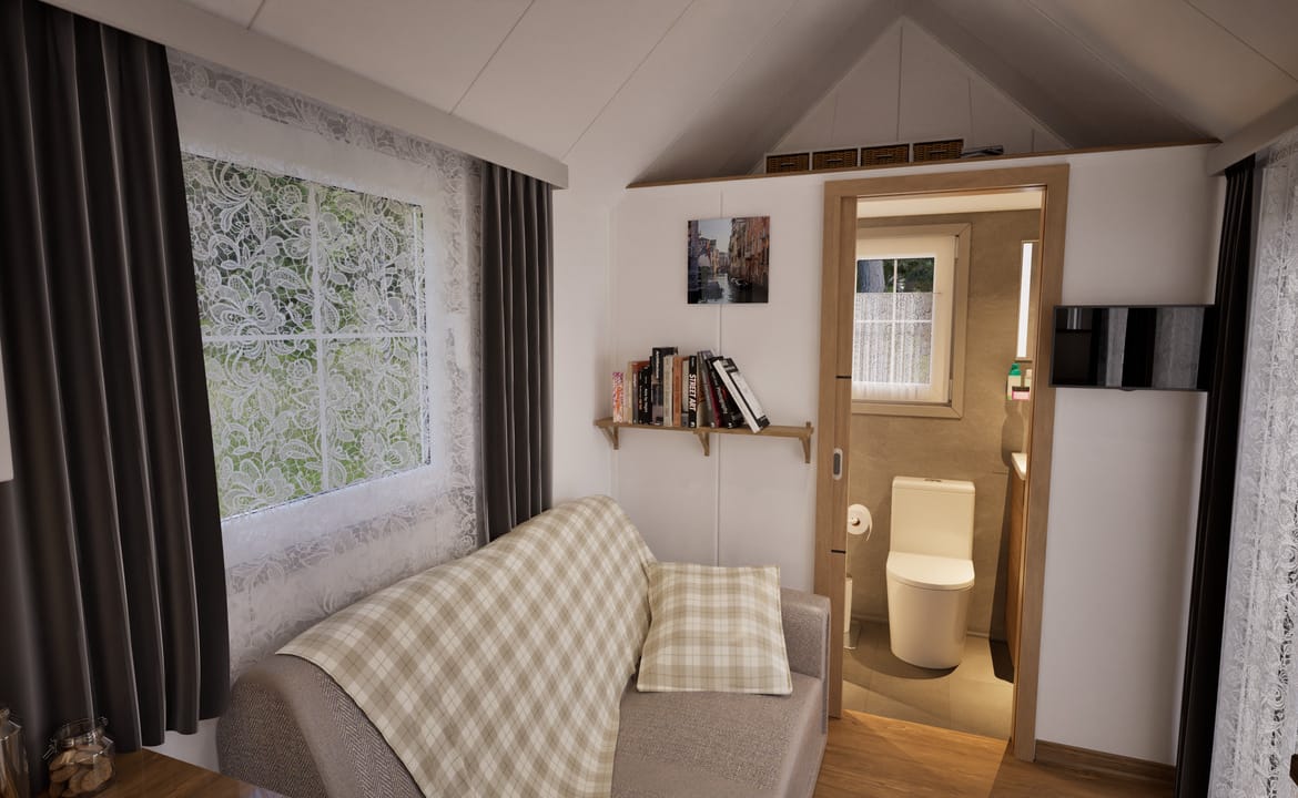 Grafika: dom mobilny tiny house 18 18