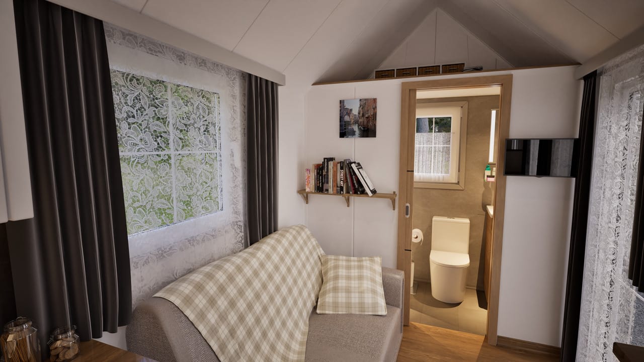 Grafika: dom mobilny tiny house 18 18