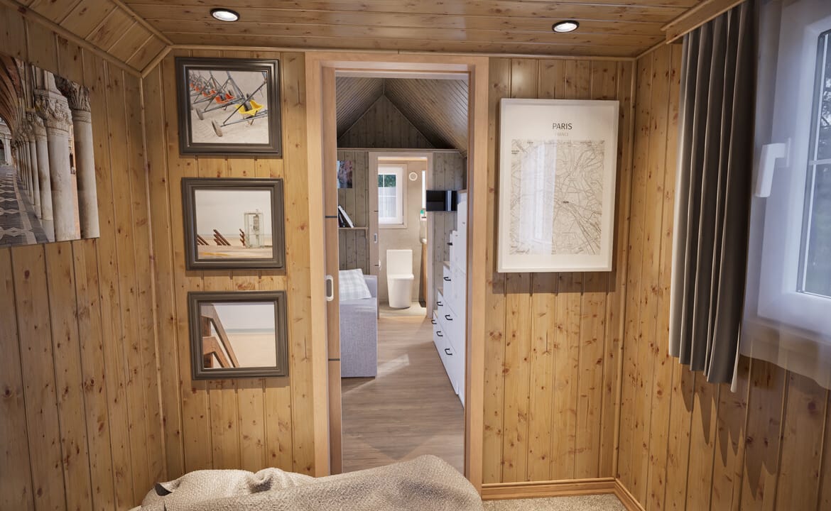 Grafika: dom mobilny tiny house 18 21