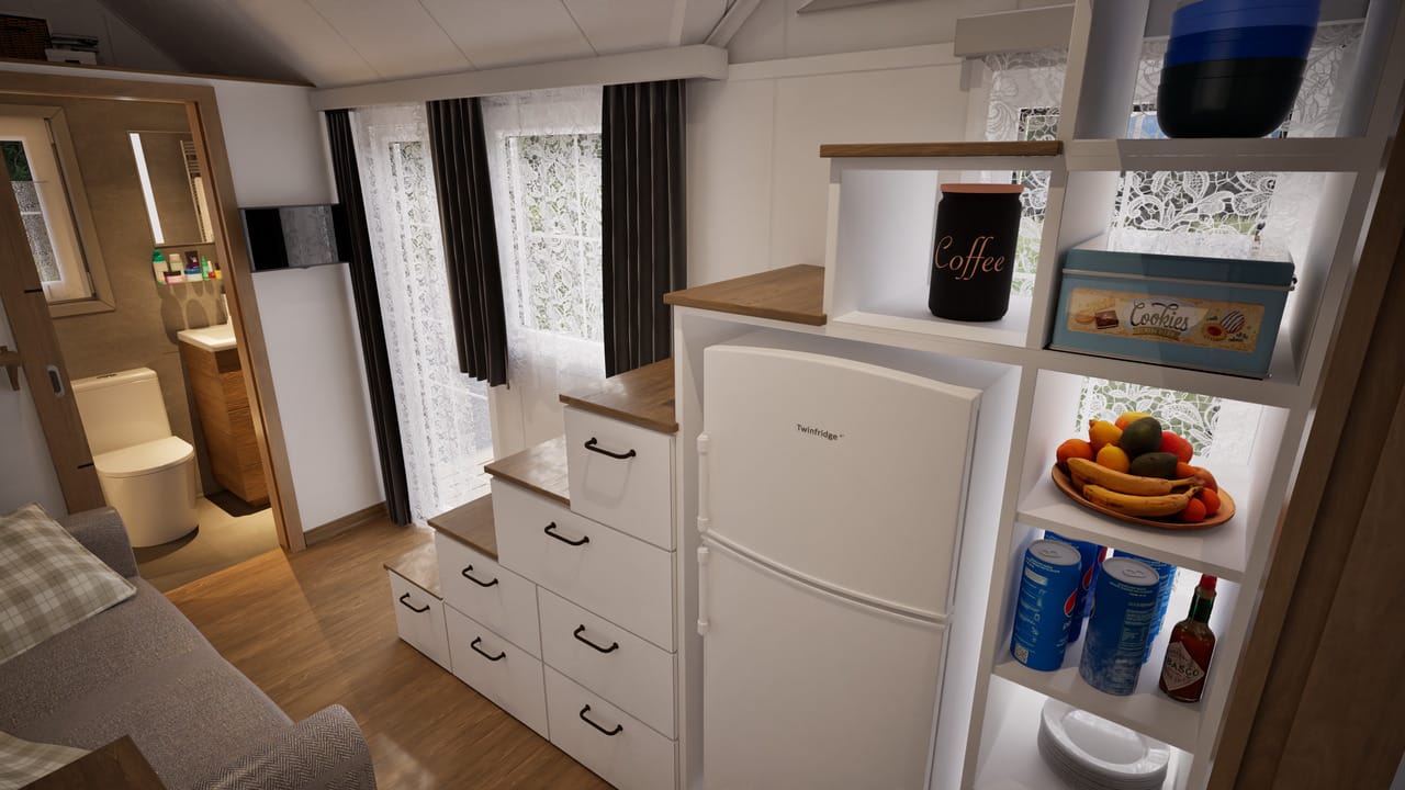 Grafika: dom mobilny tiny house 18 32