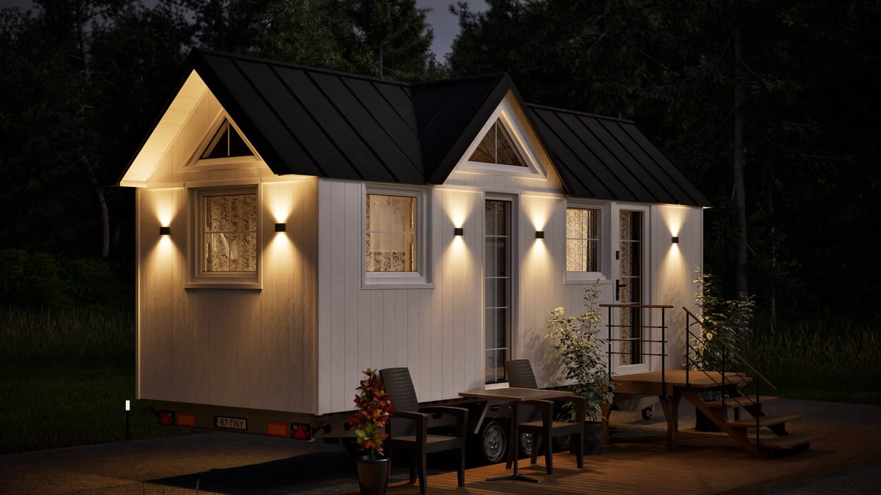 Grafika: dom mobilny tiny house 18 33
