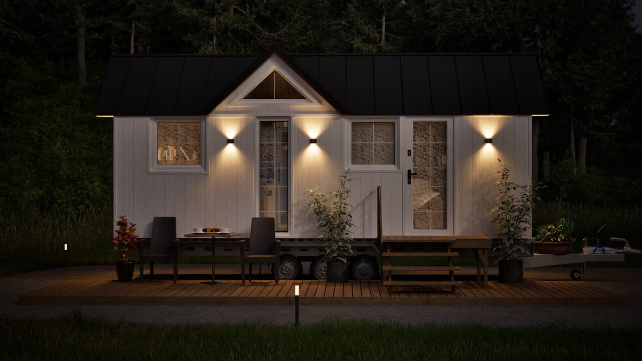 Grafika: dom mobilny tiny house 18 34