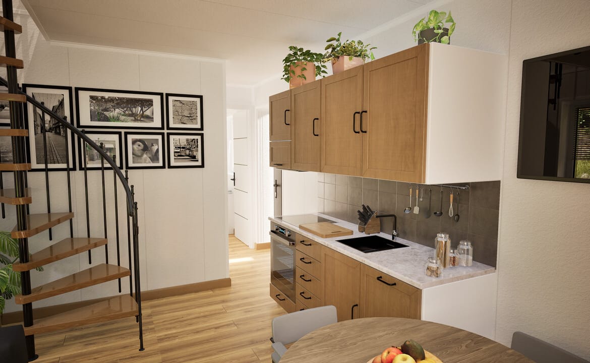 Grafika: dom modulowy 100m2 06