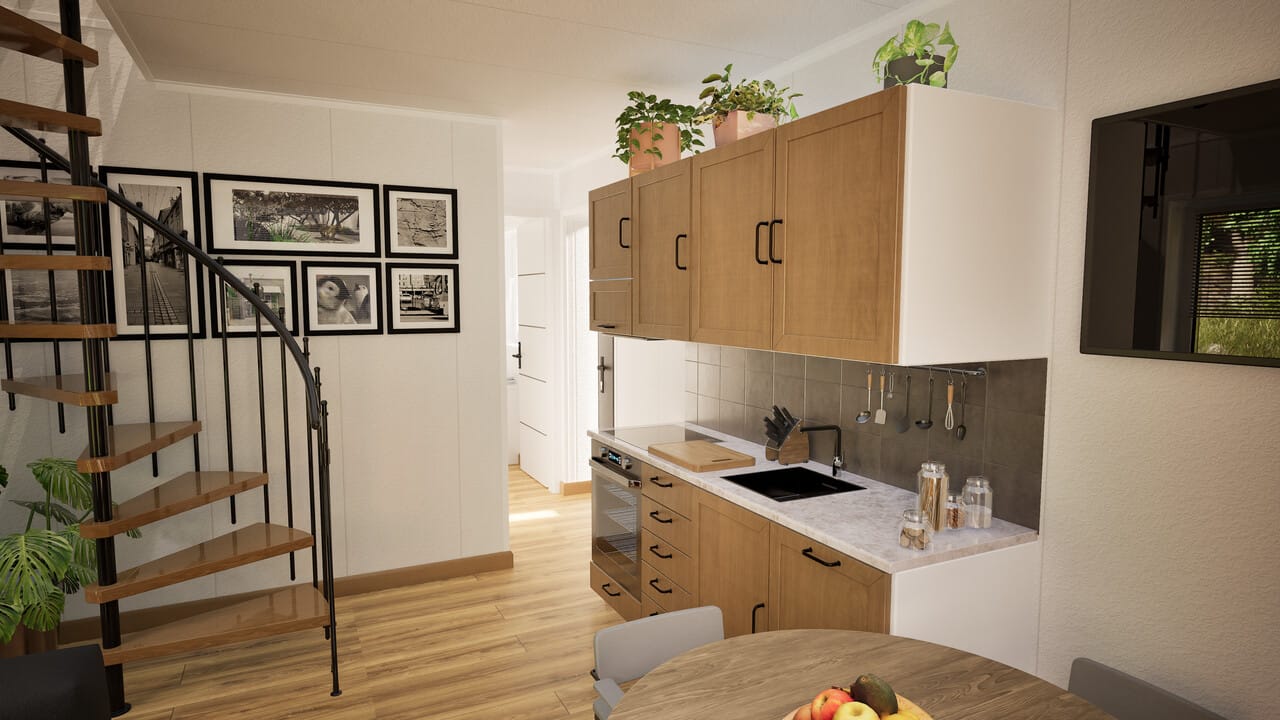 Grafika: dom modulowy 100m2 06