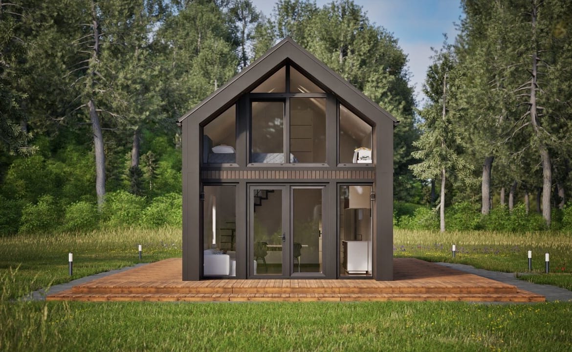 Grafika: dom modulowy 100m2 08