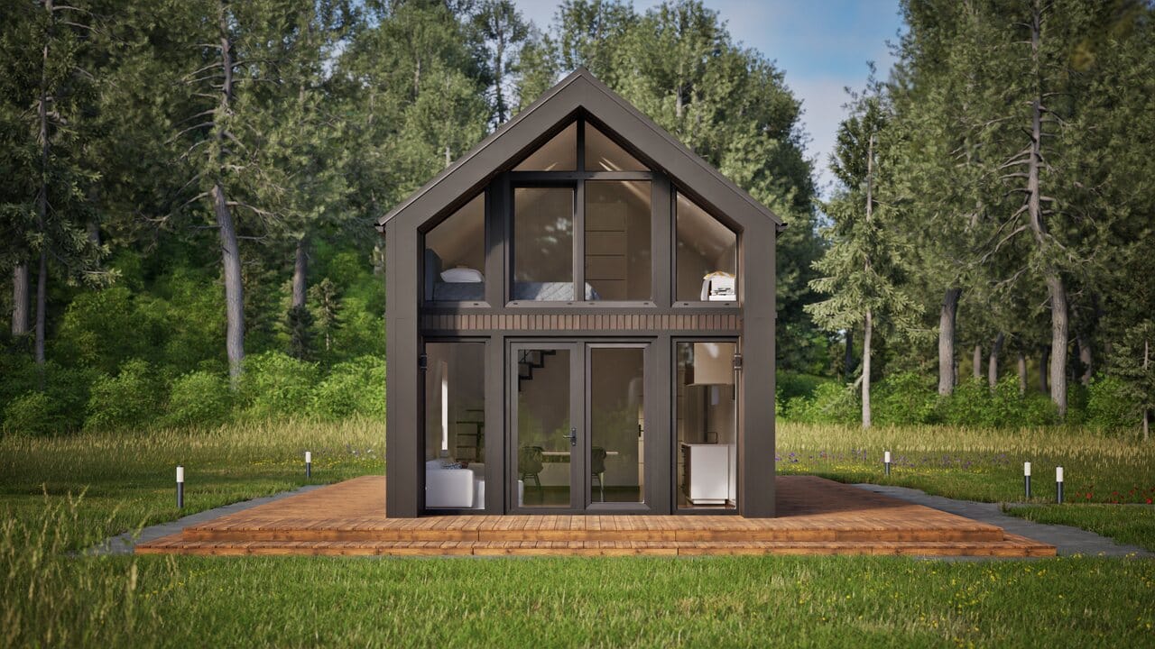 Grafika: dom modulowy 100m2 08