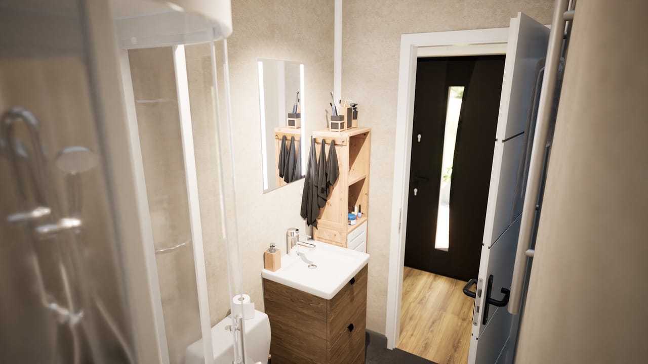 Grafika: dom modulowy 100m2 10