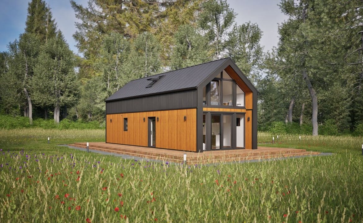 Grafika: dom modulowy 100m2 11