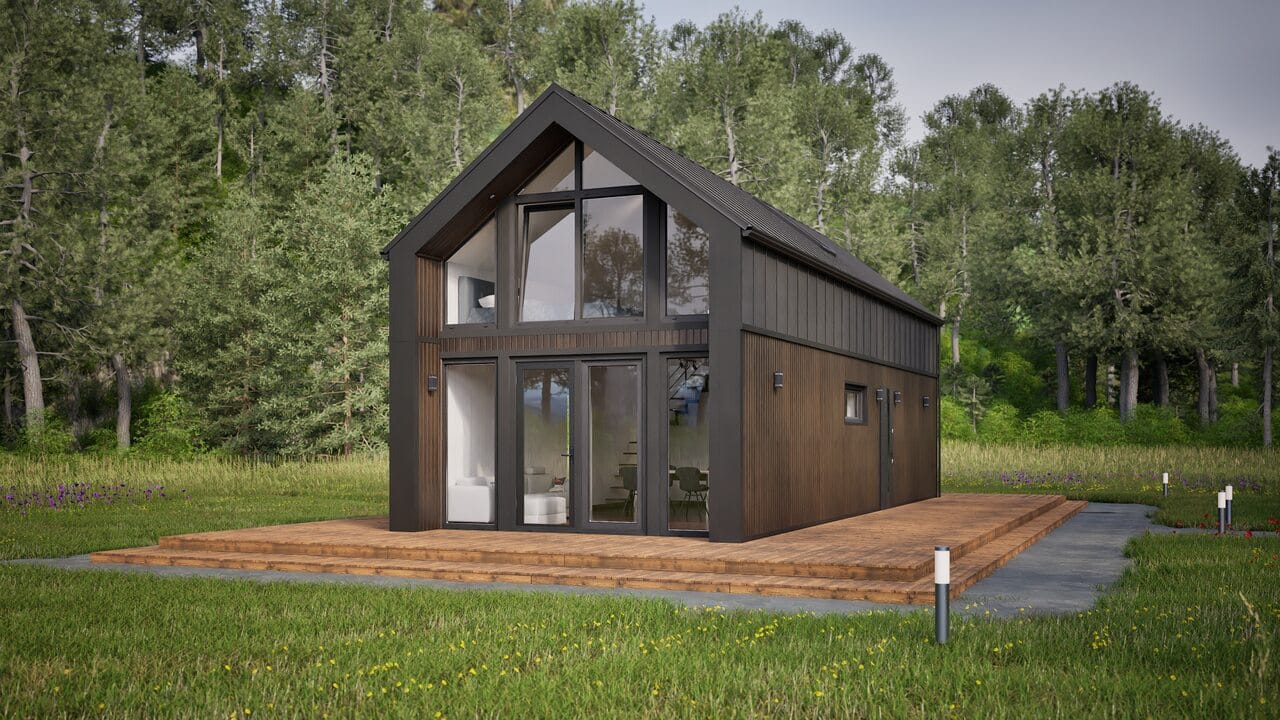 Grafika: dom modulowy 100m2 13