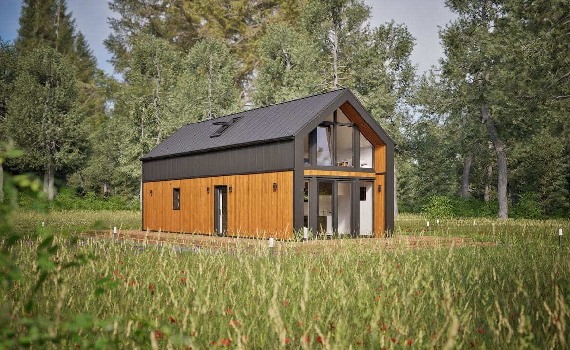 Grafika: dom modulowy 100m2 18