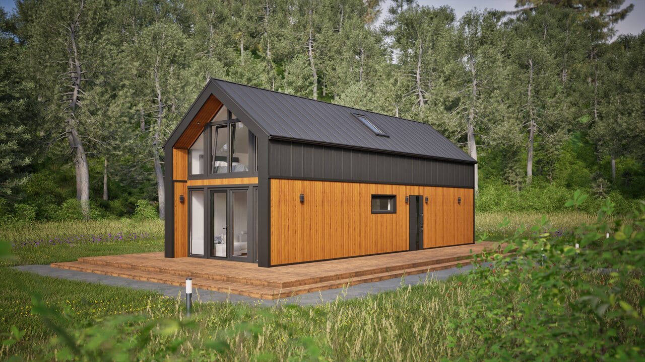 Grafika: dom modulowy 100m2 27