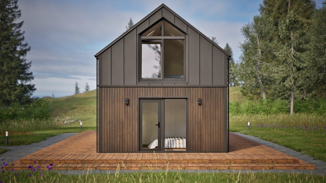 Grafika: dom modulowy 100m2 37