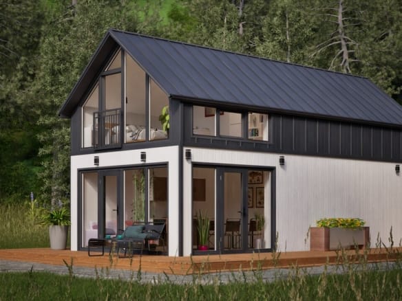 Grafika: dom modulowy caloroczny 70m2 kalisto 11