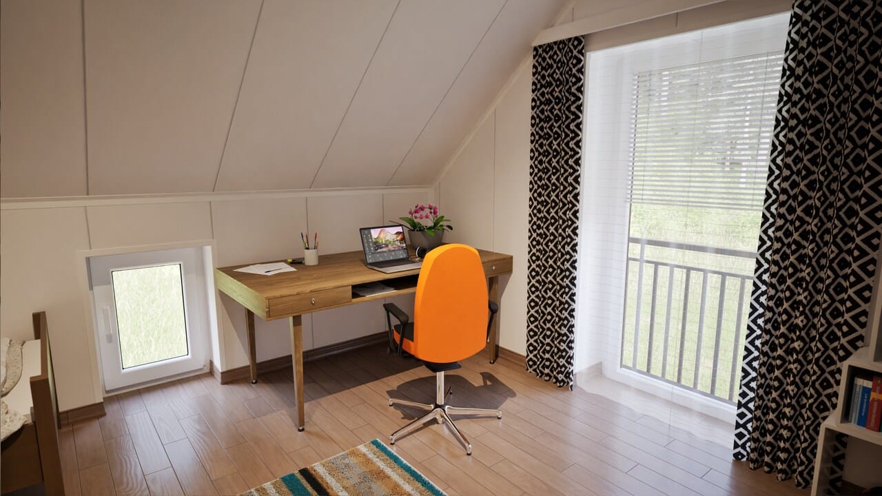 Grafika: dom modulowy caloroczny 70m2 kalisto 31 Grafika: dom modulowy caloroczny 70m2 kalisto 31