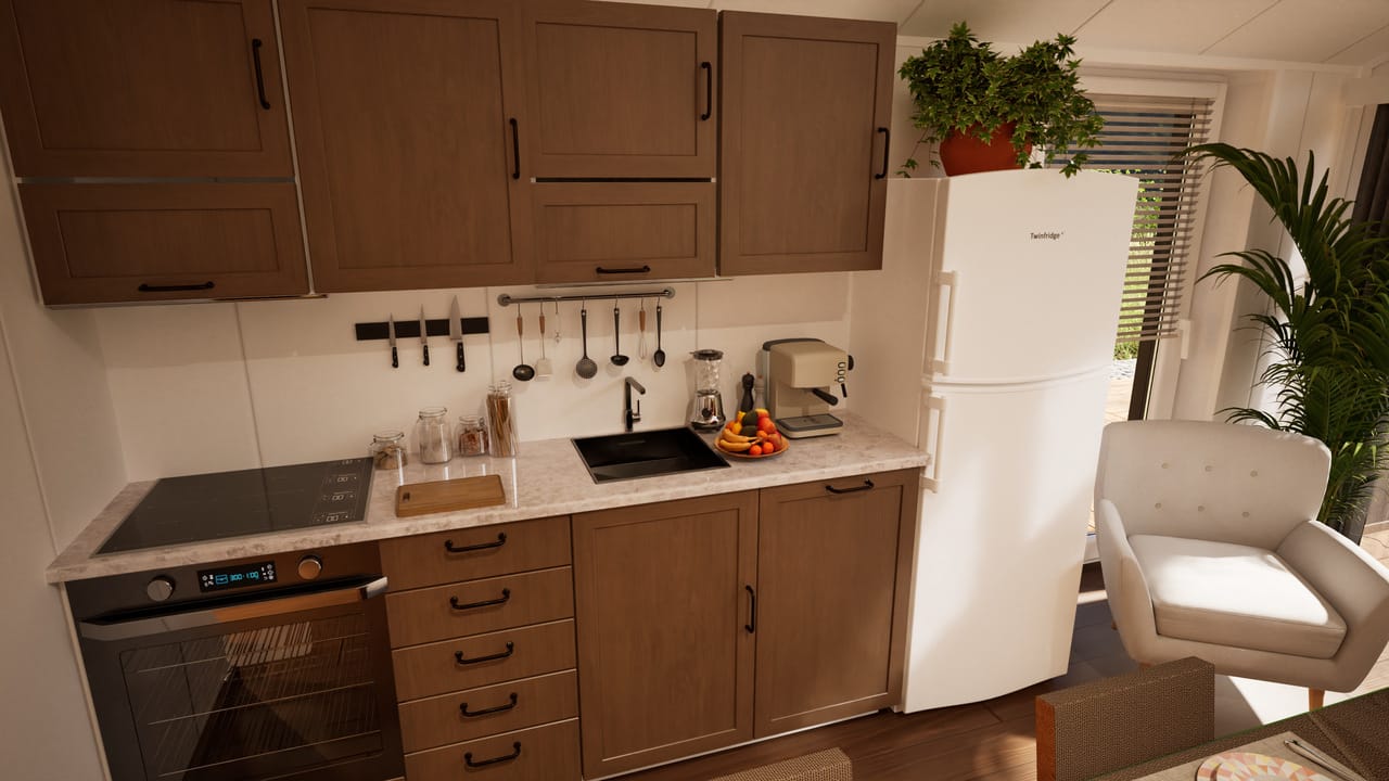 Grafika: dom modulowy caloroczny 70m2 tebe 24