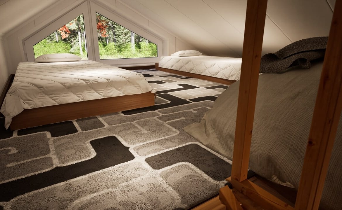 Grafika: dom modulowy caloroczny 70m2 tebe 40