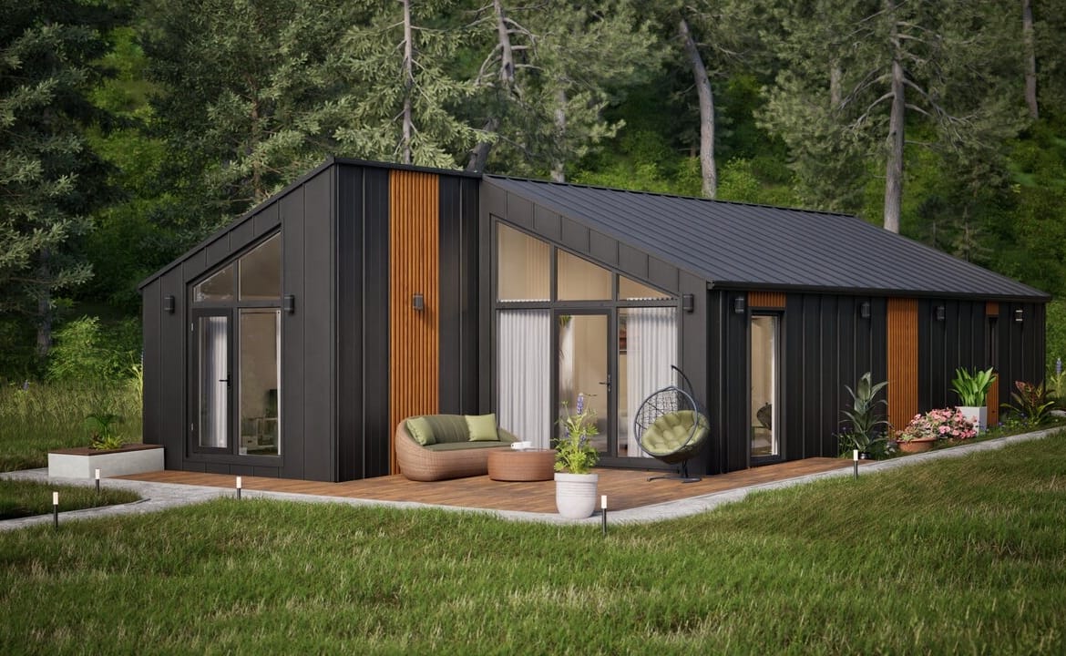 Grafika: dom modulowy caloroczny 88m2 jowisz 04