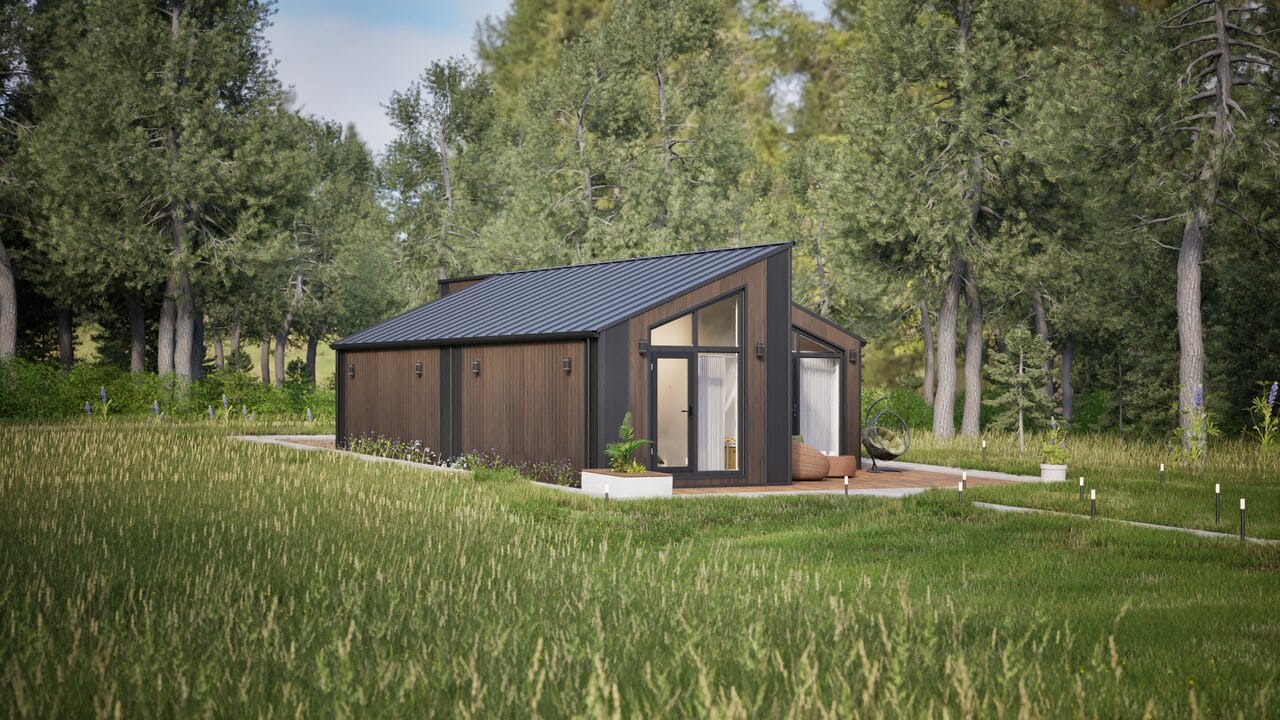 Grafika: dom modulowy caloroczny 88m2 jowisz 14