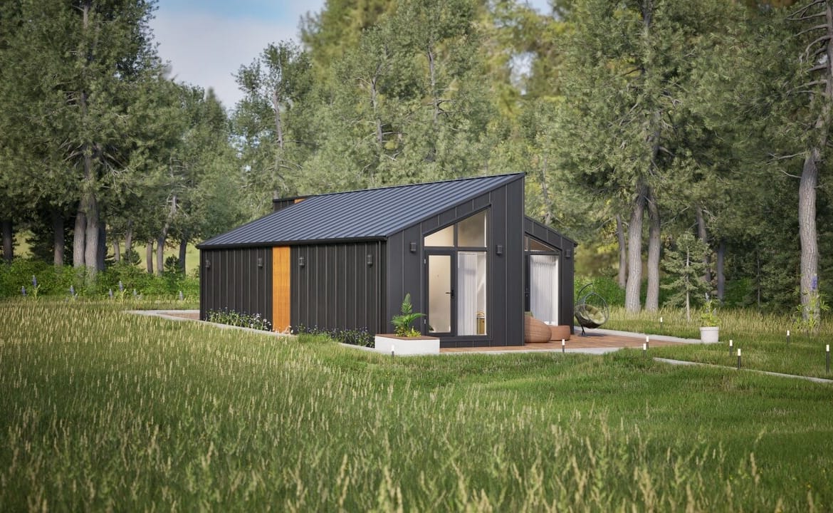 Grafika: dom modulowy caloroczny 88m2 jowisz 15