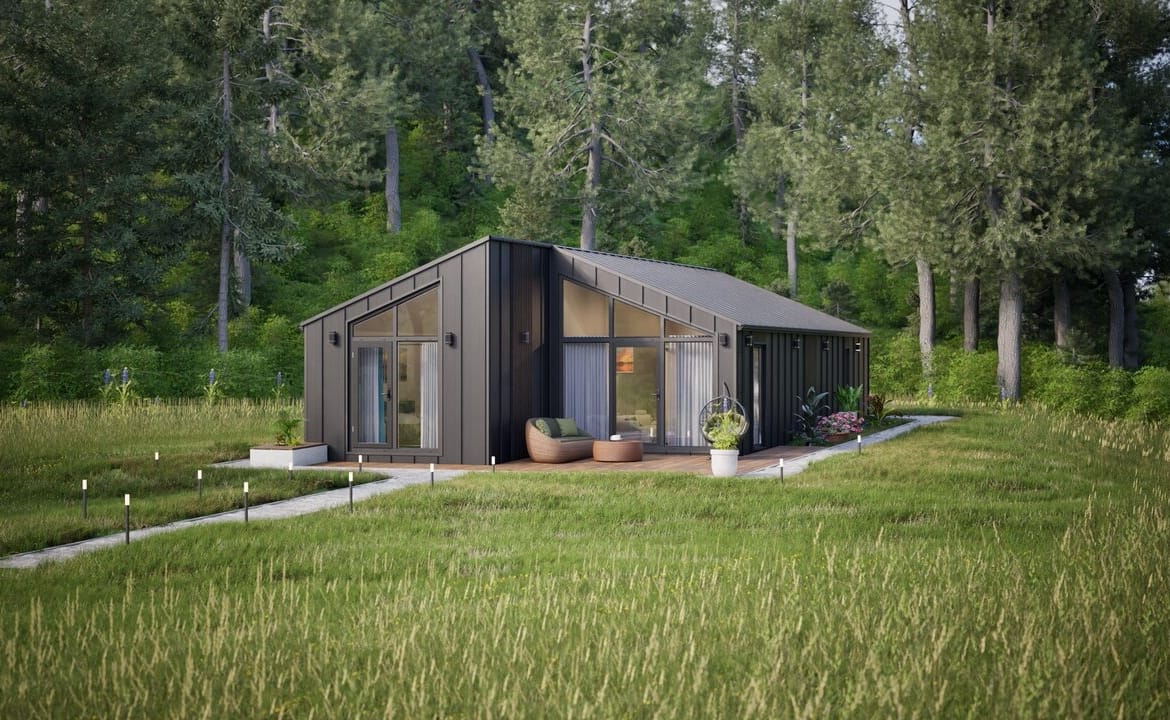 Grafika: dom modulowy caloroczny 88m2 jowisz 17