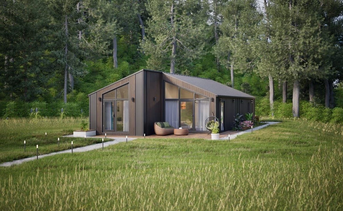 Grafika: dom modulowy caloroczny 88m2 jowisz 18